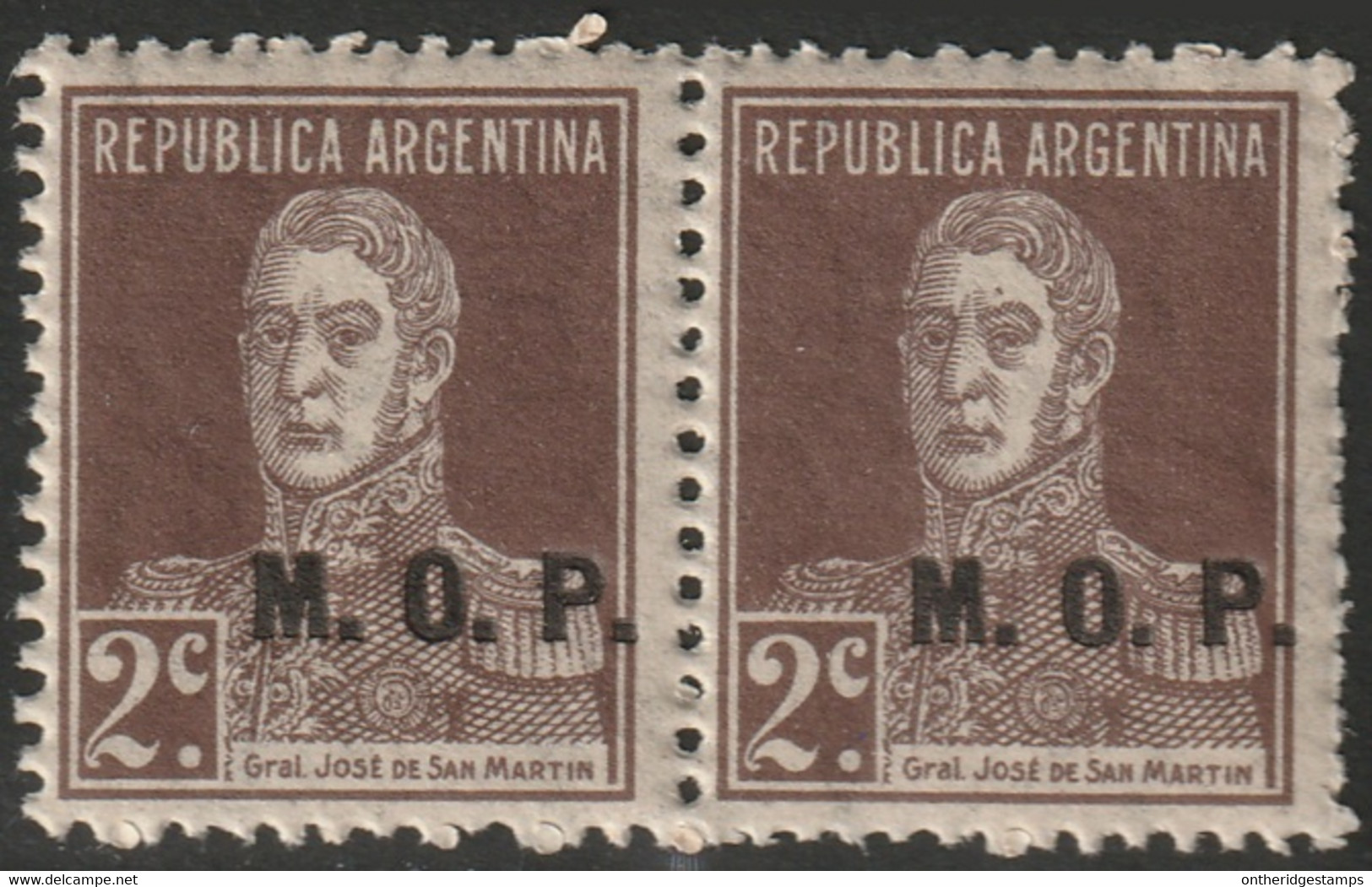 Argentina 1923 Sc OD292  Official Pair MNH** - Officials