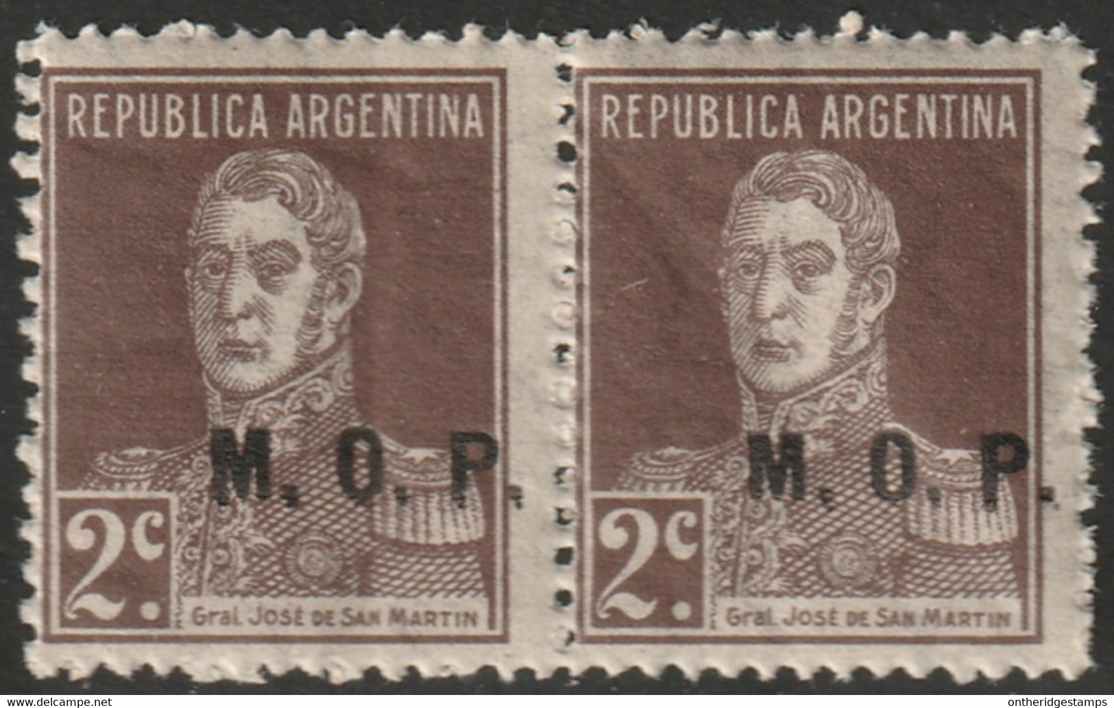 Argentina 1923 Sc OD292  Official Pair MNH** - Service