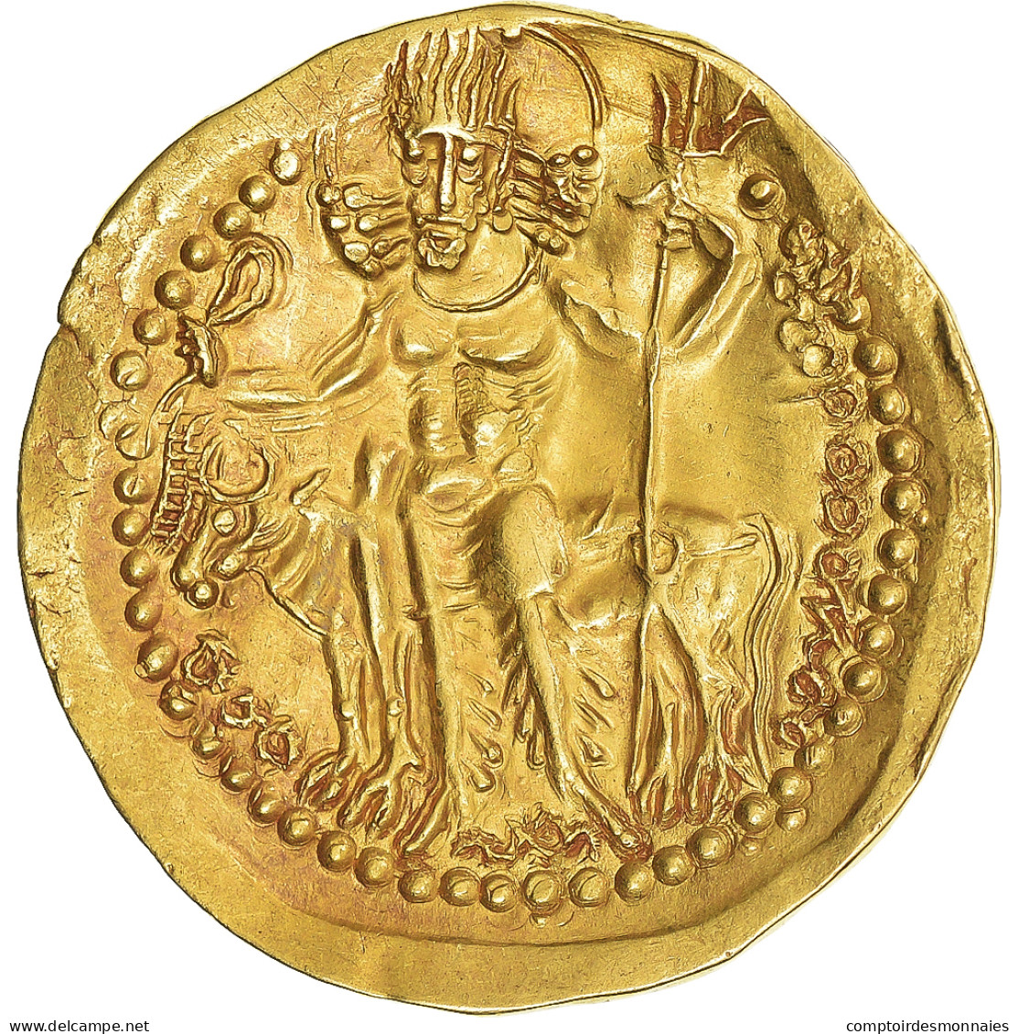 Monnaie, Kushano-Sasanians, Ohrmazd I, Dinar, 270-300, Balkh (?), SPL+, Or - India