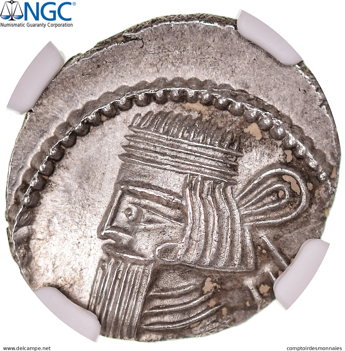 Monnaie, Royaume Parthe, Artaban IV, Drachme, Ca. 10-38, Ecbatane, Gradée, NGC - Oriental