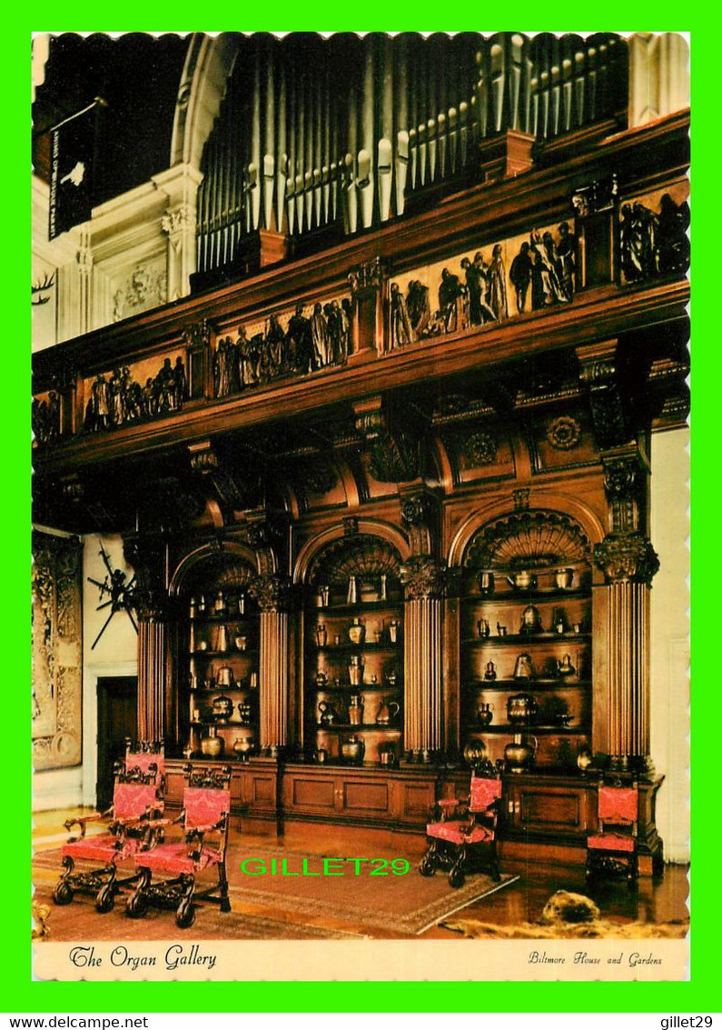 ASHEVILLE, NC - THE ORGAN GALLERY  AT BILTMORE HOUSE AND GARDENS - DEXTER PRESS INC - 1971, THE BILTMORE CO - - Asheville