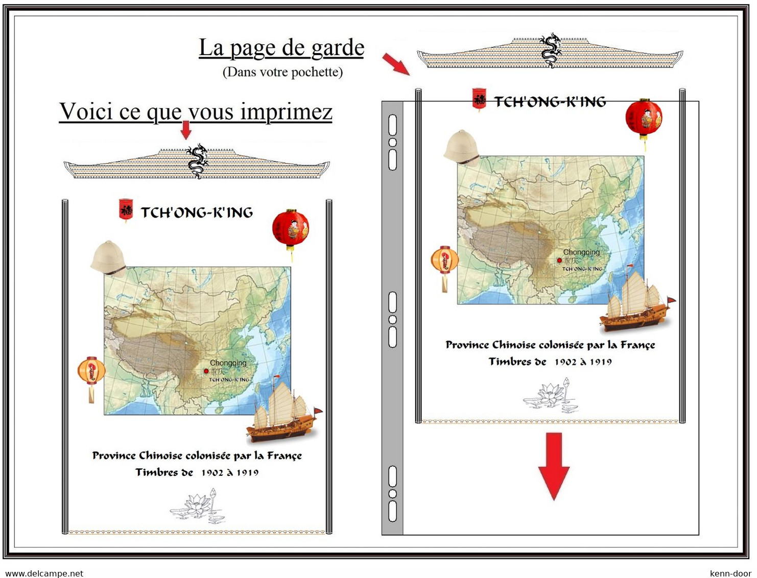 Album De Timbres à Imprimer   TCH'ONG-K'ING - Otros & Sin Clasificación