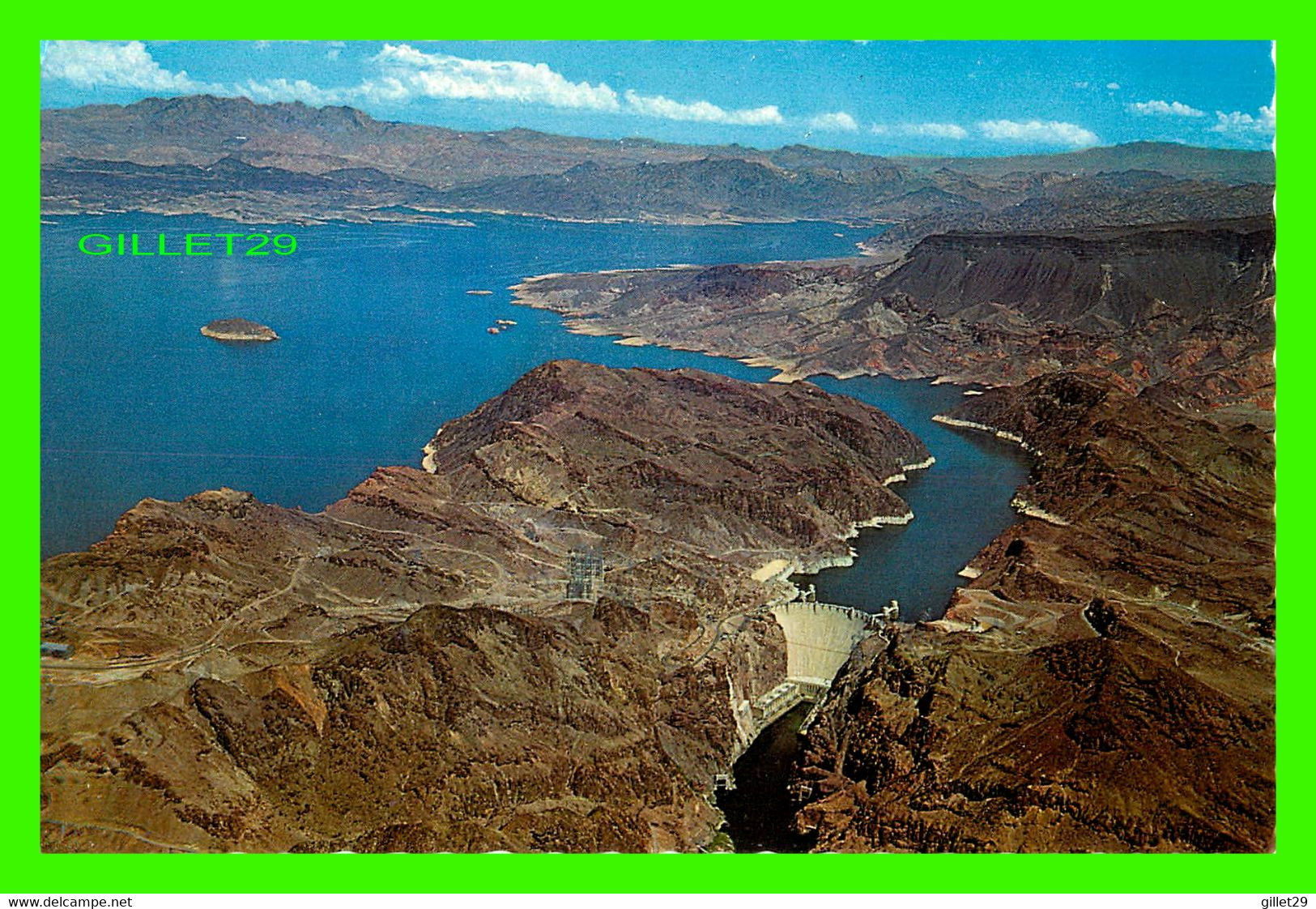 BLACK CANYON, CO - HOOVER DAM SHOWING LOWER BASIN OF LAKE MEAD - THE CONTINENTAL CARD - - Colorado Springs