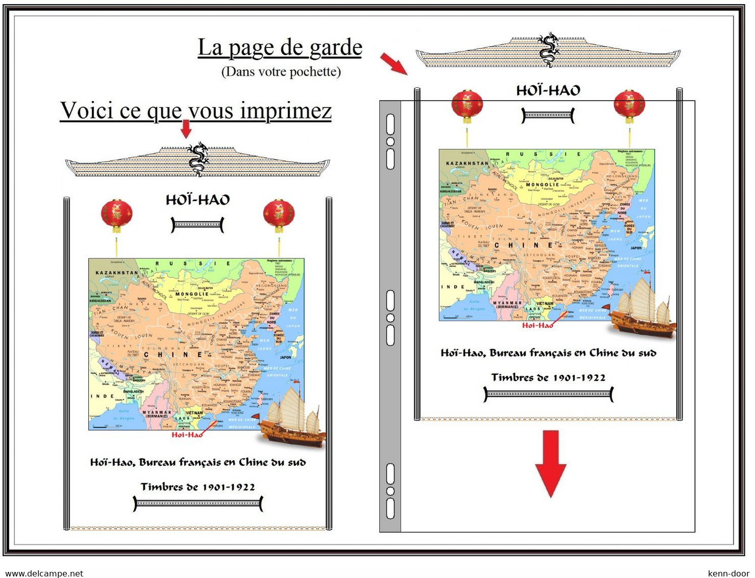 HOÏ-HAO  Album De Timbres à Imprimer - Other & Unclassified