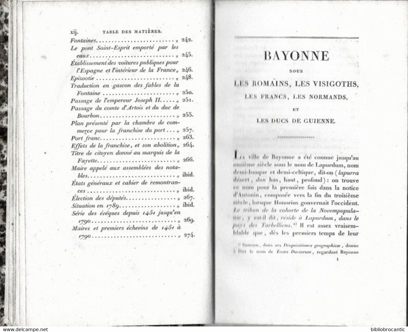 * NOUVELLE CHRONIQUE de la VILLE de BAYONNE *par un BAYONNAIS (Jean-Baptiste BAILAC)