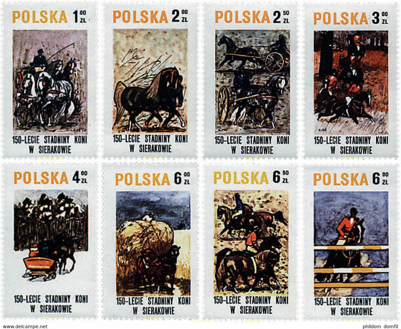 30458 MNH POLONIA 1980 150 ANIVERSARIO DE LA REMONTA DE SIERAKOW - Ohne Zuordnung