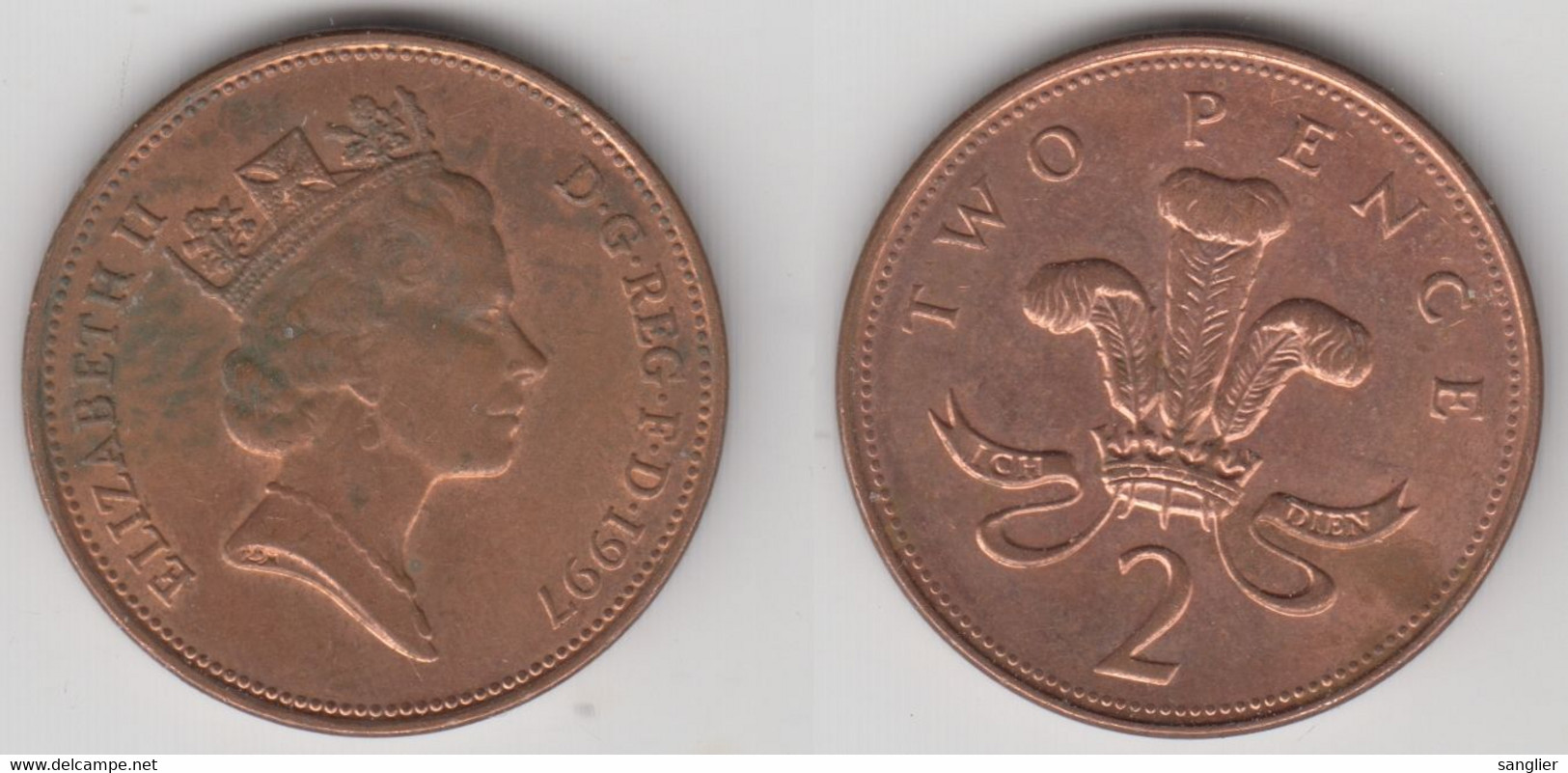 2 PENCE 1997 - 2 Pence & 2 New Pence