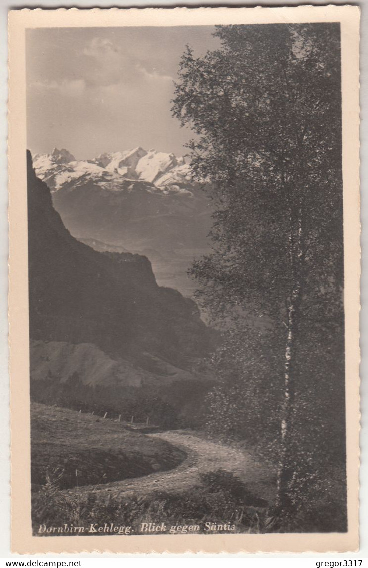 C5809) DORNBIRN - KEHLEGG - Blick Gegen Säntis - Alte Wegansicht TOP22.9.1952 - Dornbirn