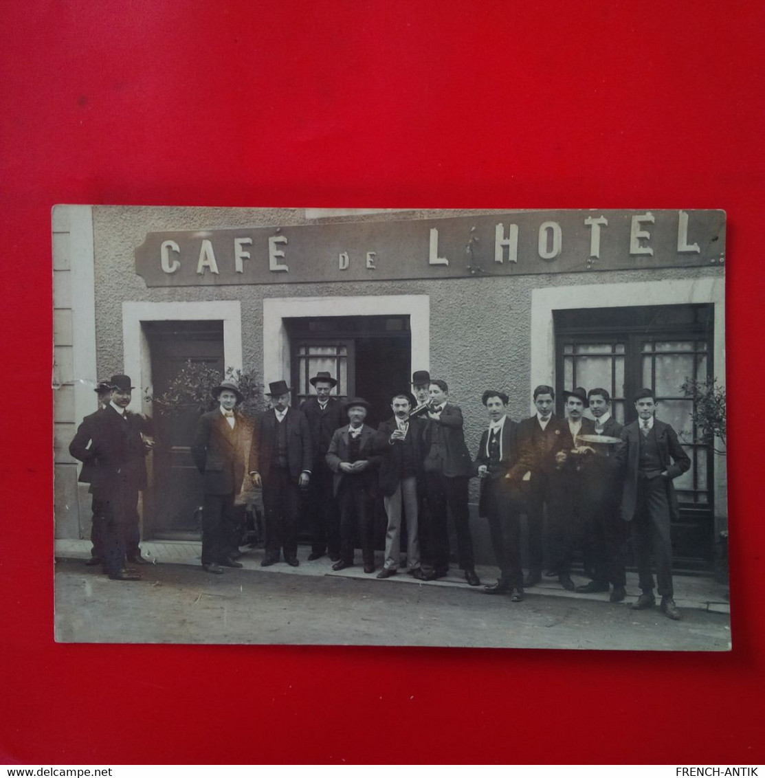 CARTE PHOTO CAFE DE L HOTEL LIEU A IDENTIFIER - A Identifier