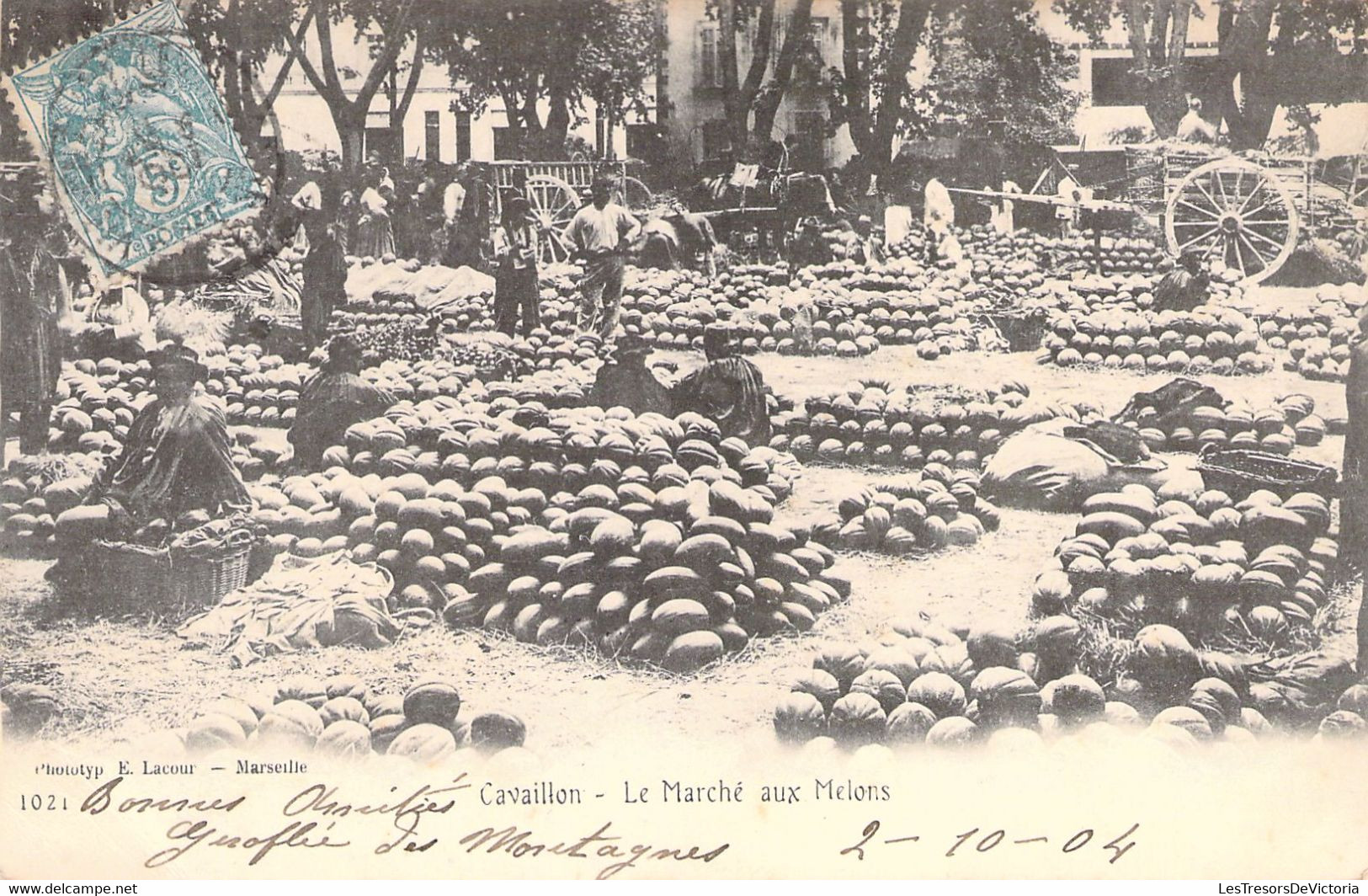 MARCHES - CAVAILLON - Le Marché Aux Melons - Edition LACOUR - Carte Postale Ancienne - Marktplaatsen