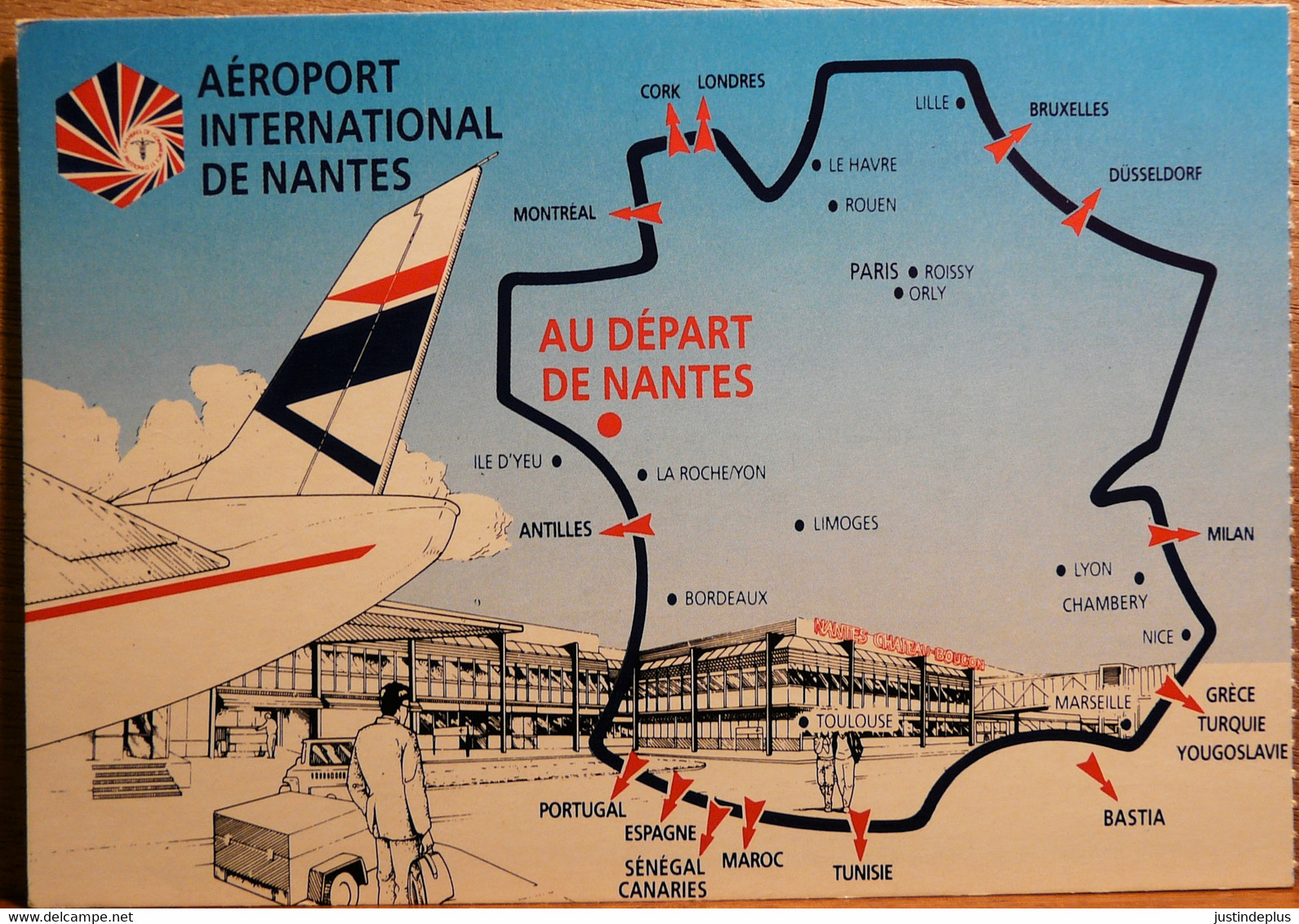 AEROPORT INTERNATIONAL DE NANTES EDITION CARTOPHILES DU PAYS NANTAIS - Bouguenais