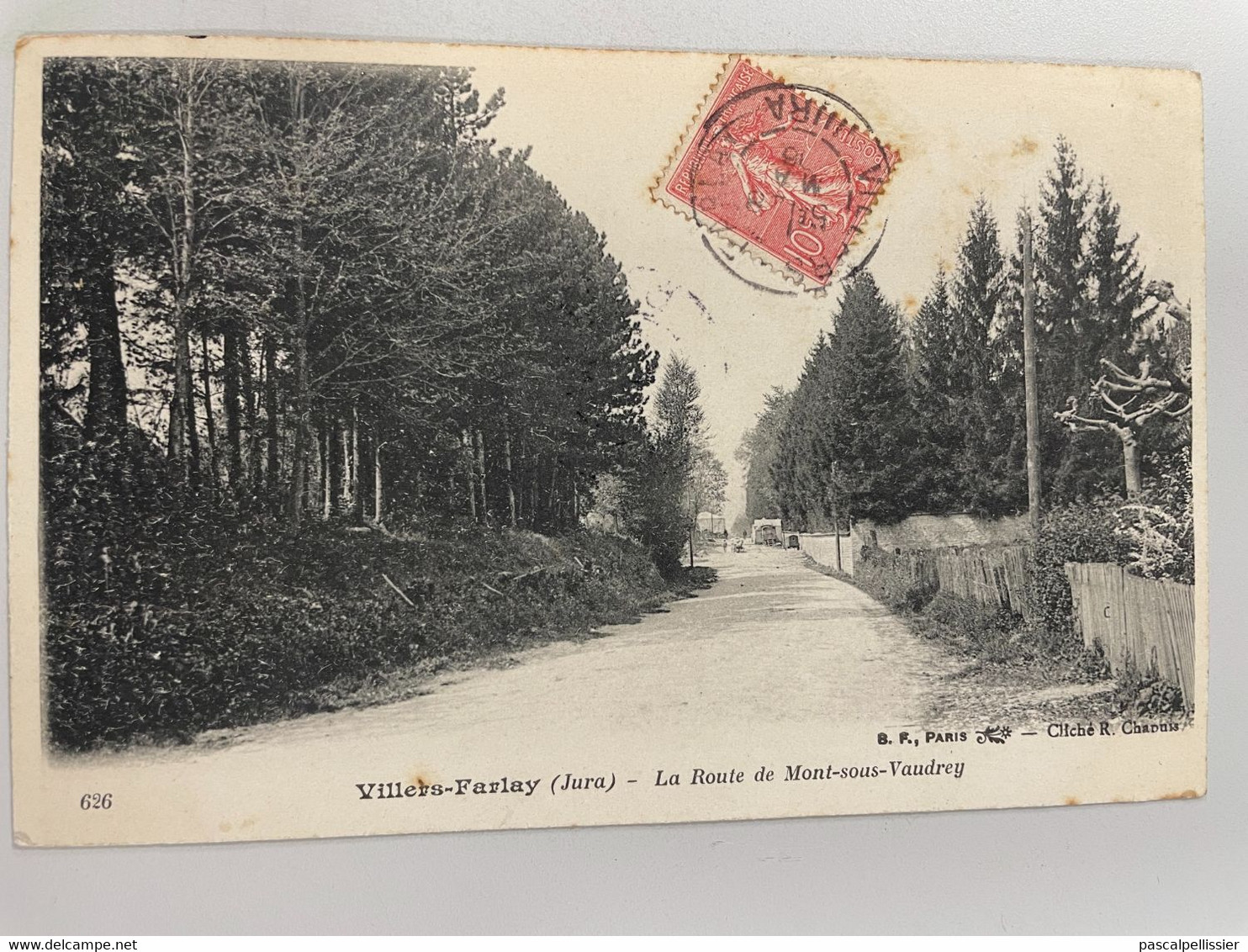 CPA - 39 - VILLERS - FARLAY - La Route De Mont Sous Vaudrey - Villers Farlay