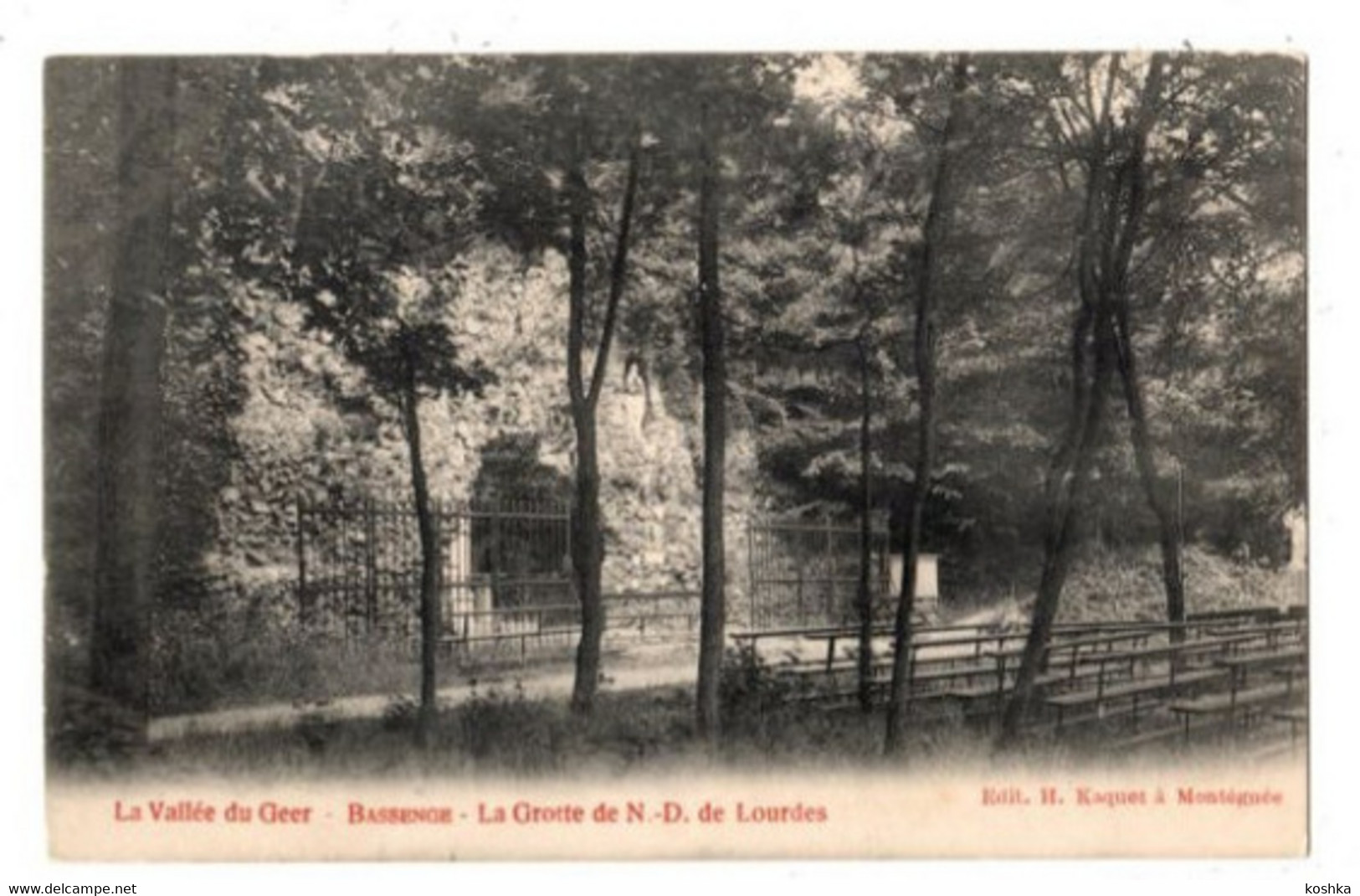 BASSENGE - La Grotte De N.D. De Lourdes - Envoyée - édit : H. Kaquet - Bassenge