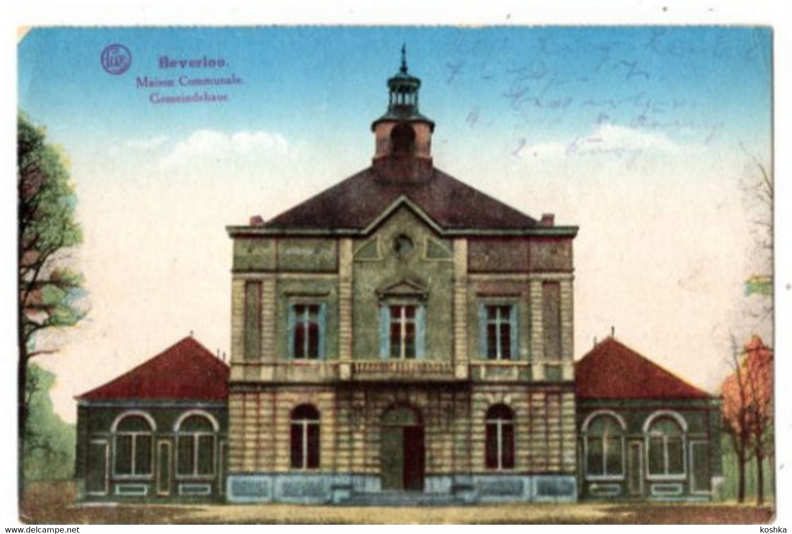 BEVERLOO - Gemeindehaus - Feldpostkarte 1917 - Met Militaire Stempel - Uitgave : Lux Sér 9.8 - Leopoldsburg (Camp De Beverloo)