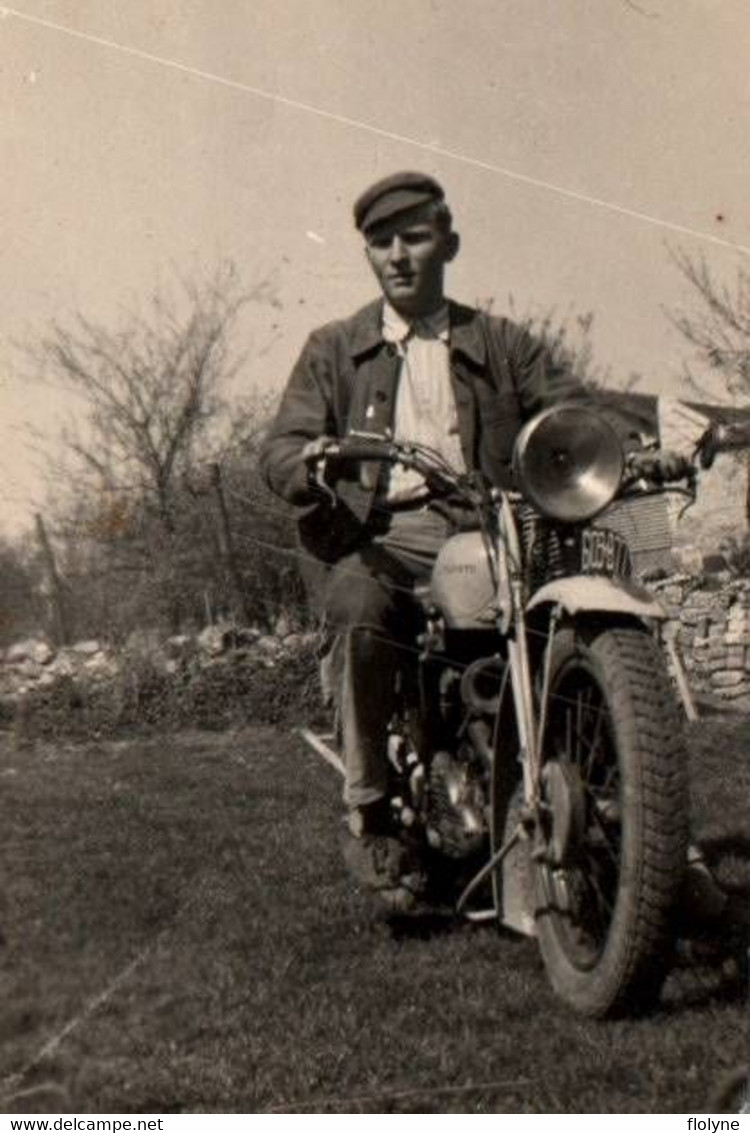 Moto - Photo Ancienne - Motocyclette Ancienne De Marque ? - Motorbikes