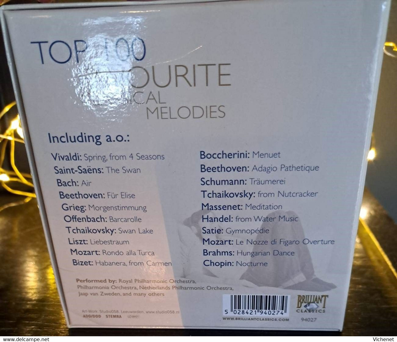 Top 100 Favourite Classical Melodies (5 CD's) - Compilaties