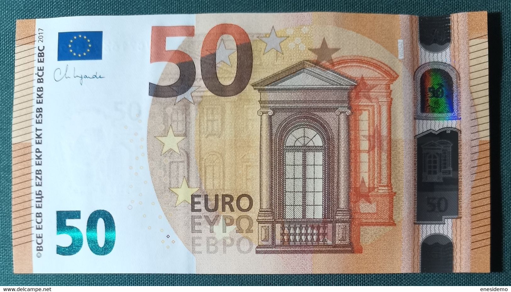 50 EURO SPAIN 2017 LAGARDE V025A2 VC SC FDS UNCIRCULATED PERFECT - 50 Euro