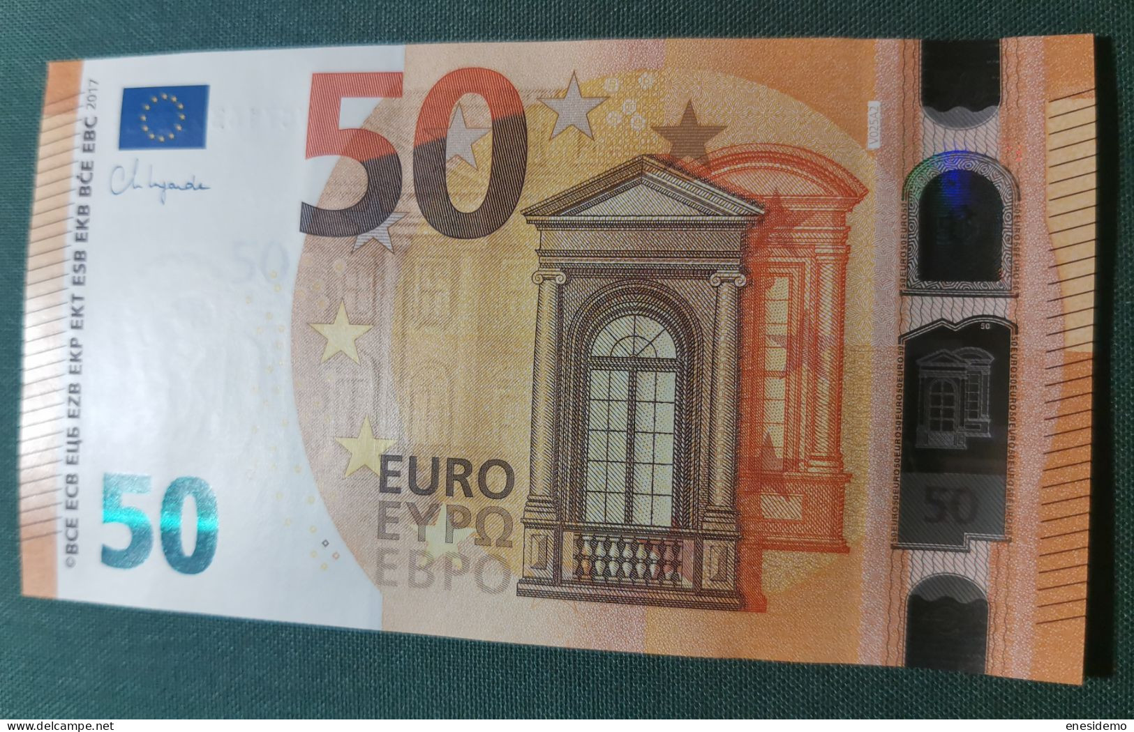 50 EURO SPAIN 2017 LAGARDE V025A2 VC SC FDS UNCIRCULATED PERFECT