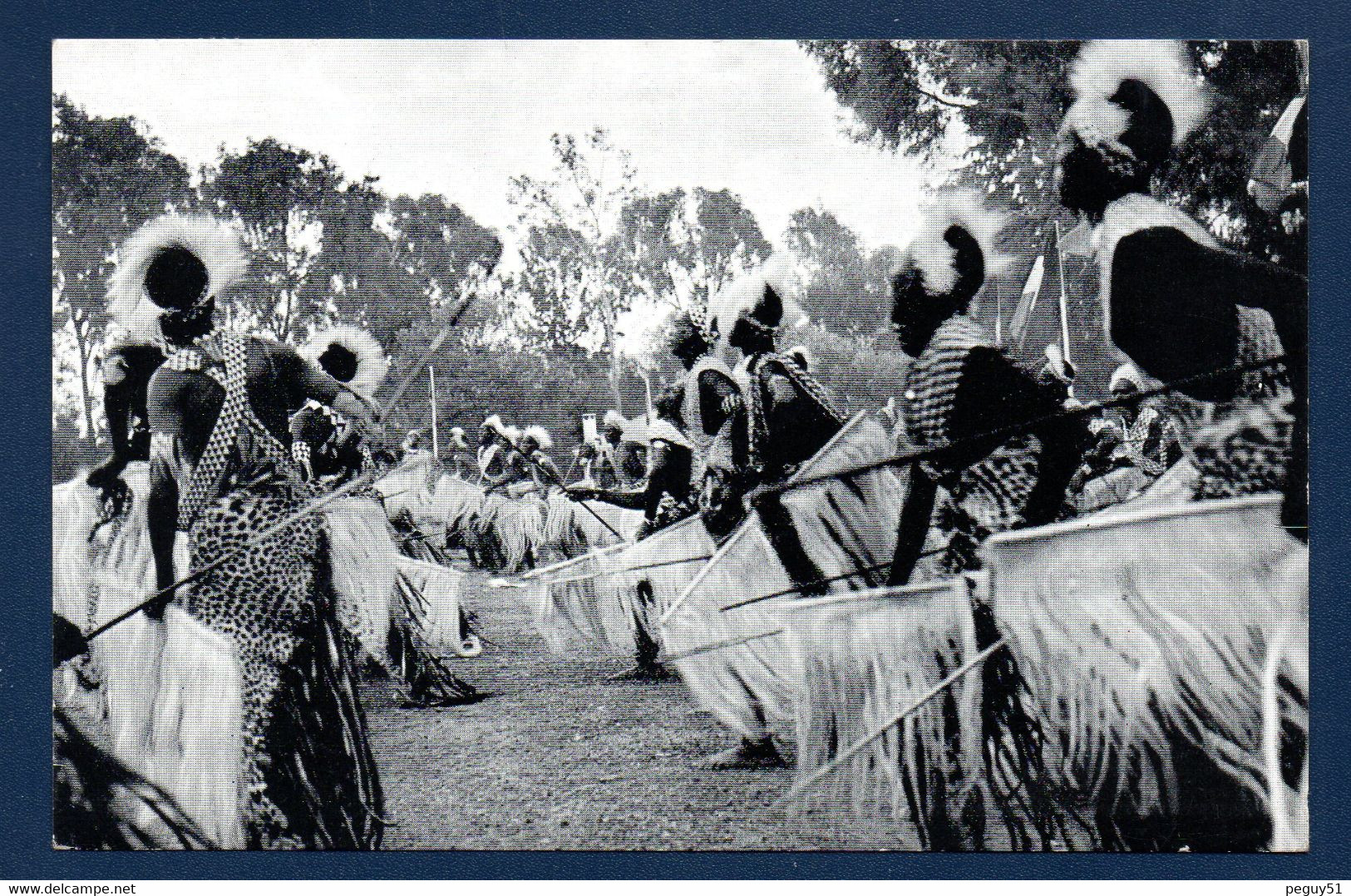 Congo Belge. Rwanda - Burindi. Danseurs-guerriers INTORE à Muramvya (Urundi). 1956 - Congo Belga