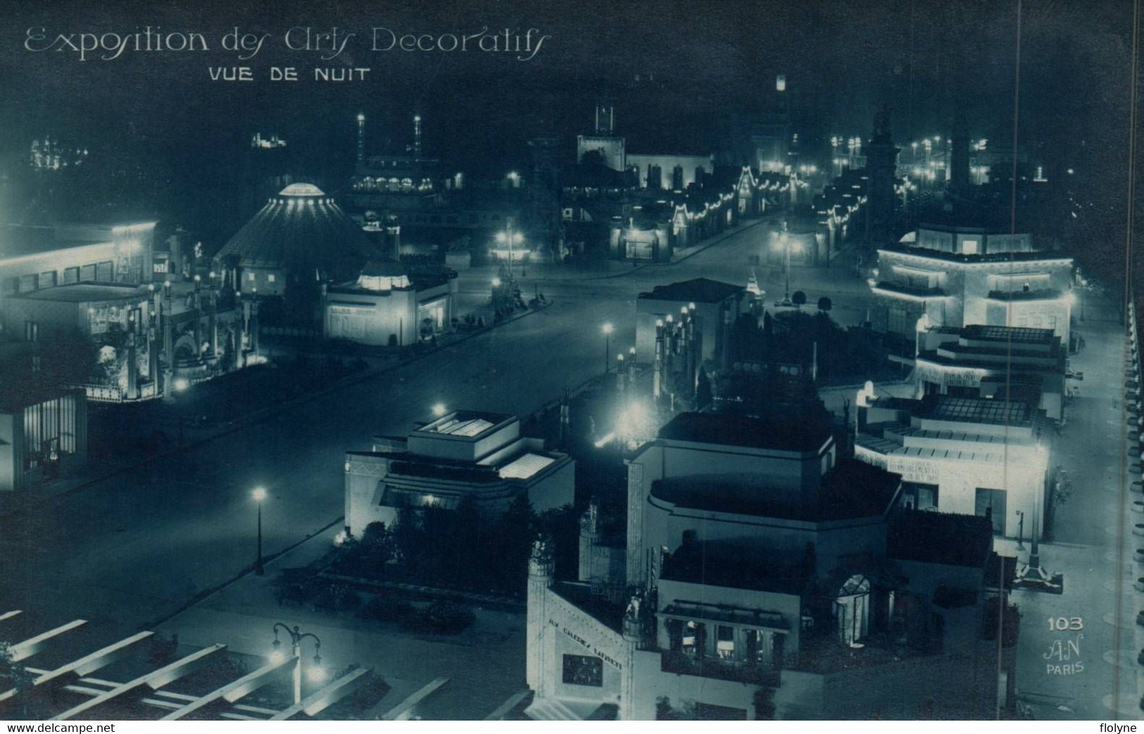 Paris - Carte Photo - Exposition Des Arts Décoratifs - Vue De Nuit - Exposiciones