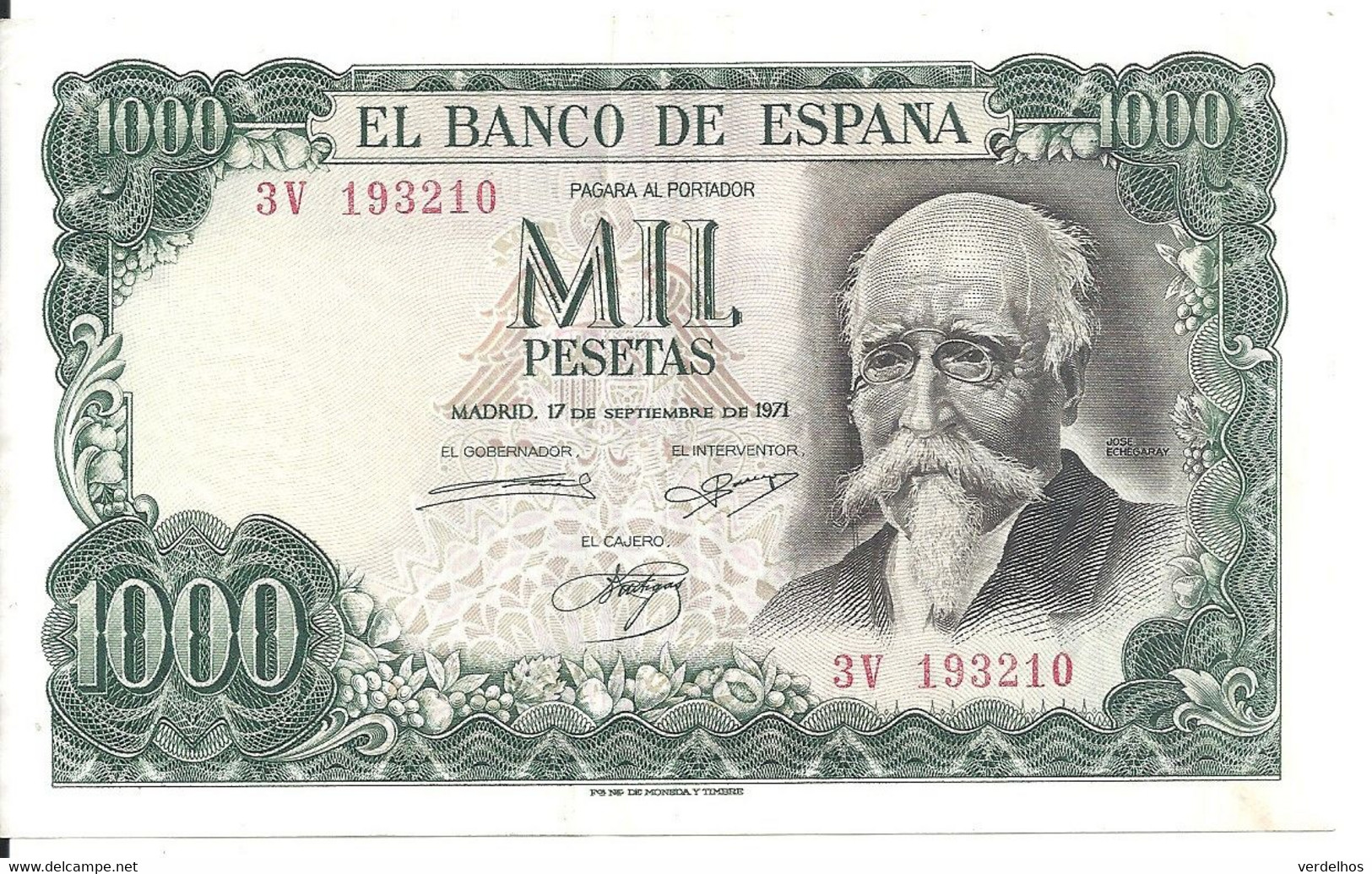 ESPAGNE 1000 PESETAS 1971 VF+ P 154 - 1000 Peseten