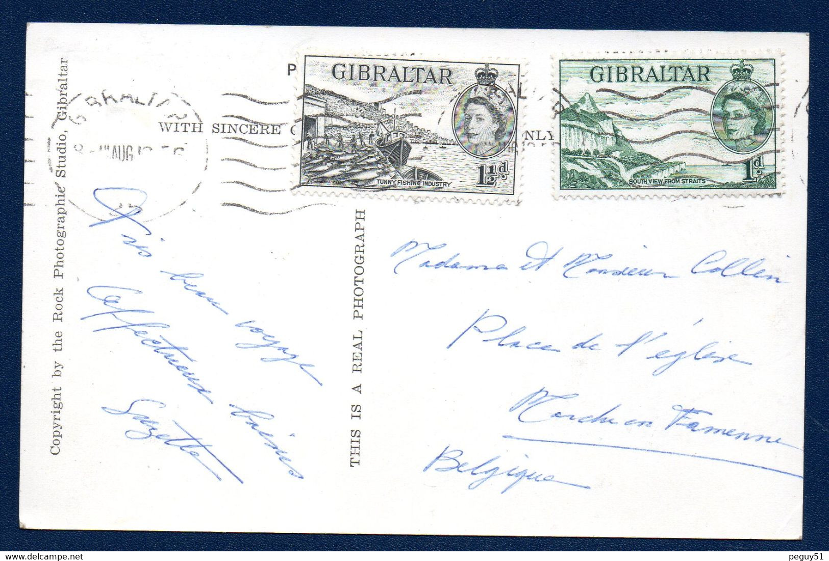 Gibraltar. Multivues ( 9 Vues ). 1956 - Gibraltar