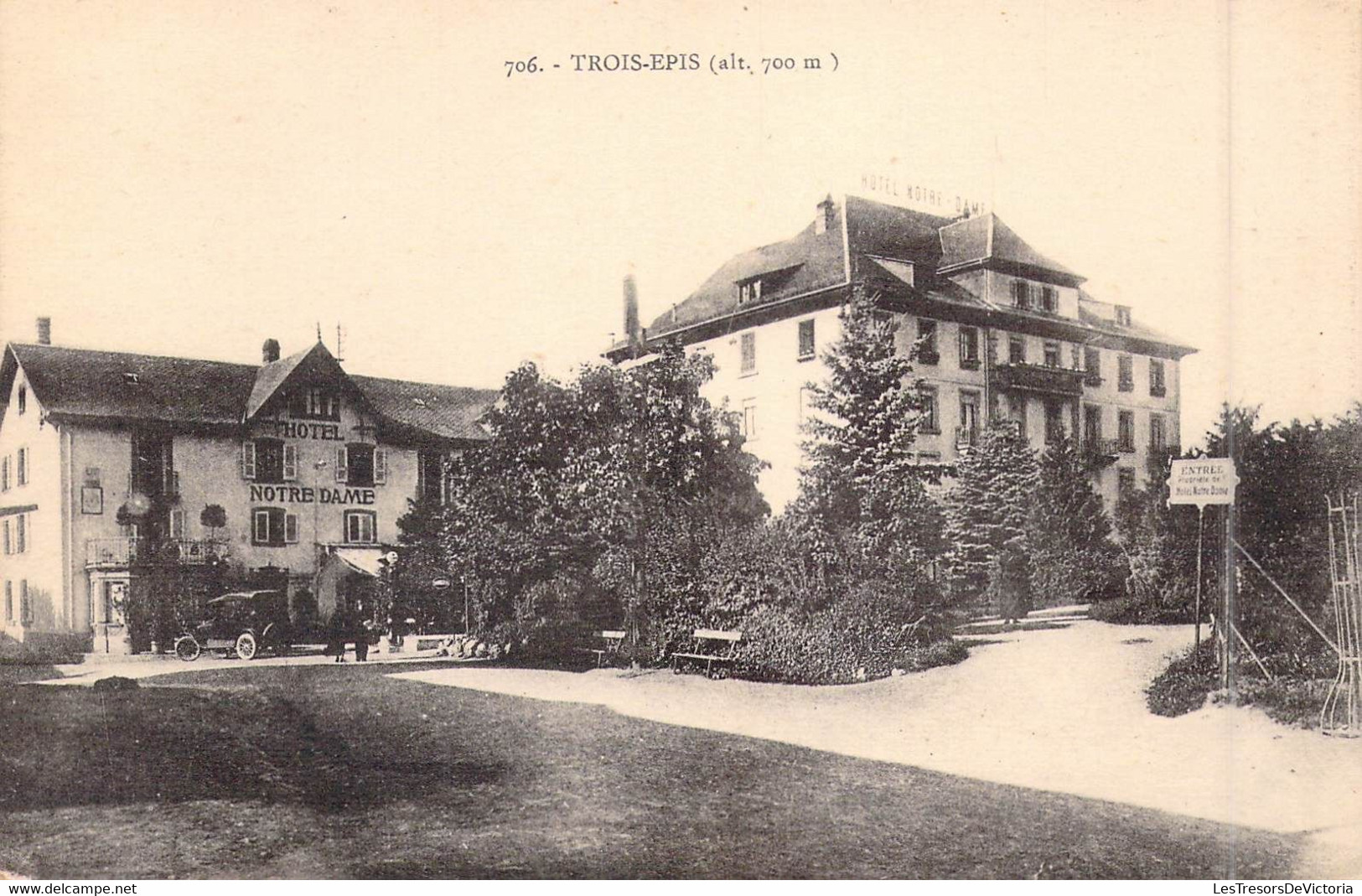 FRANCE - 68 - Trois-Epis - 700 Altitude - Hôtel Notre Dame - Carte Postale Ancienne - Trois-Epis