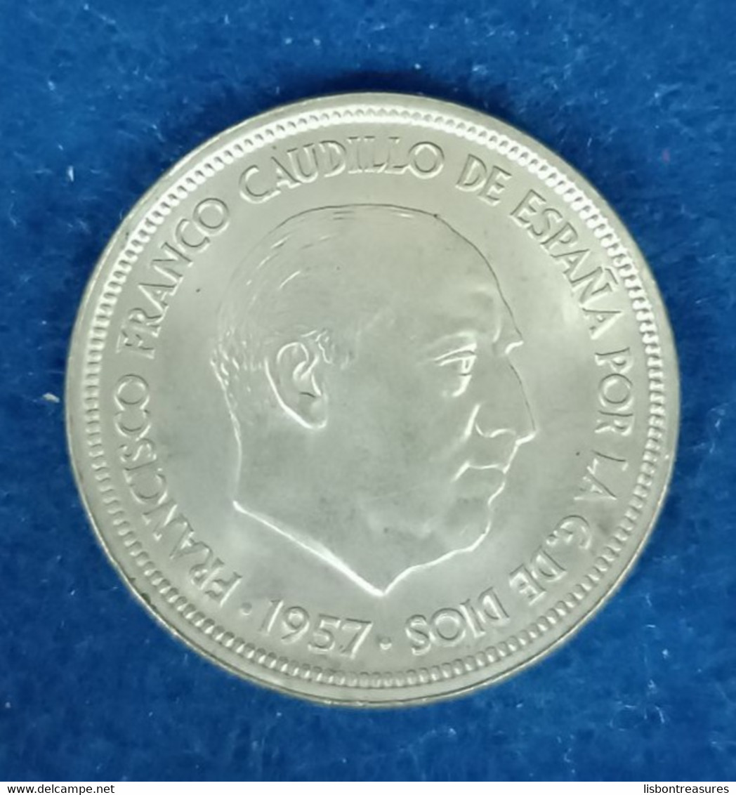 SPAIN 50 PESETAS CAUDILLO COIN 1957 - 50 Pesetas