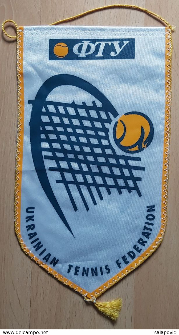 Ukraine Tennis Federation  PENNANT, SPORTS FLAG  SZ74/52 - Apparel, Souvenirs & Other