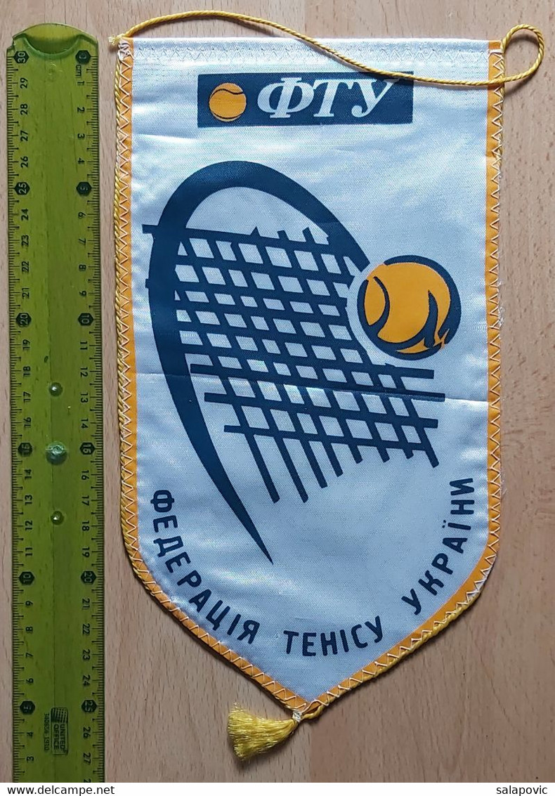 Ukraine Tennis Federation  PENNANT, SPORTS FLAG  SZ74/52 - Bekleidung, Souvenirs Und Sonstige