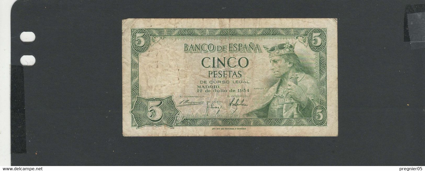 ESPAGNE - Billet 5 Pesetas 1954 TB/F Pick-146 - 5 Peseten