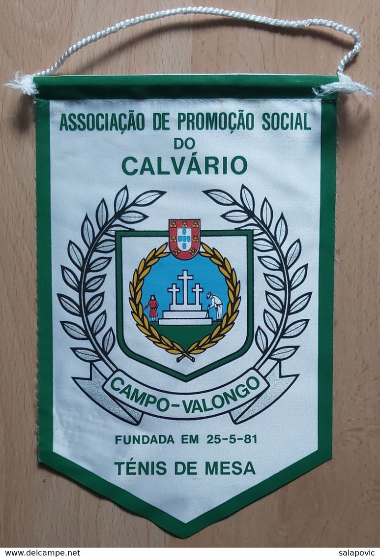 Associação De Promoção Social Do Calvário, Table Tennis PENNANT, SPORTS FLAG  SZ74/53 - Table Tennis