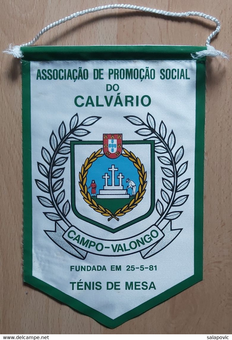 Associação De Promoção Social Do Calvário, Table Tennis PENNANT, SPORTS FLAG  SZ74/53 - Tischtennis