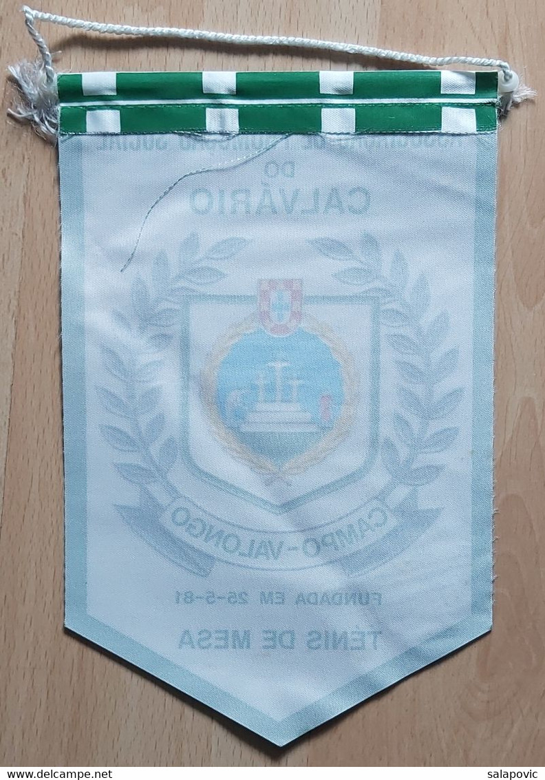 Associação De Promoção Social Do Calvário, Table Tennis PENNANT, SPORTS FLAG  SZ74/53 - Tennis Tavolo