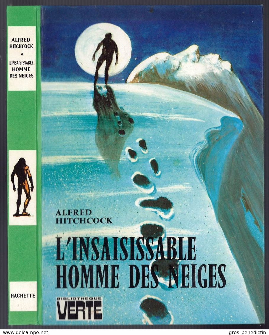 Hachette - Bib. Verte - Hitchcock  Les Trois Jeunes Détectives - "L'insaisissable Homme Des Neiges " - 1975 - #Ben&Hitch - Bibliotheque Verte
