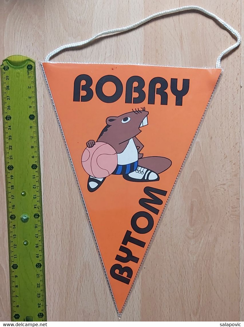 HKS Bobry Bytom Poland  Basketball Club  PENNANT, SPORTS FLAG  SZ74/55 - Apparel, Souvenirs & Other