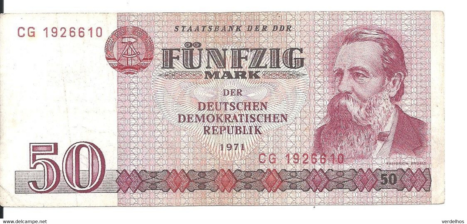 ALLEMAGNE 50 MARK 1971 VF P 30 - 50 Mark