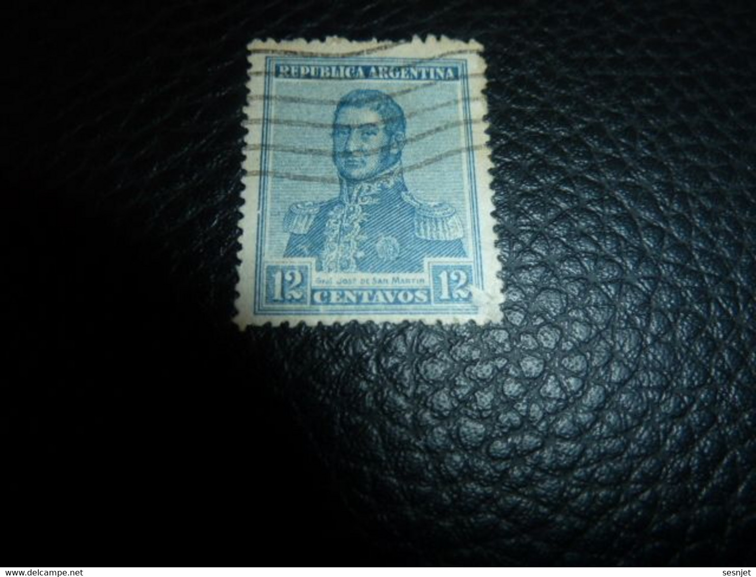 Republica Argentina - Général José De San Martin - 12 Centavos - Yt 141 - Bleu - Oblitéré - Année 1908 - - Used Stamps