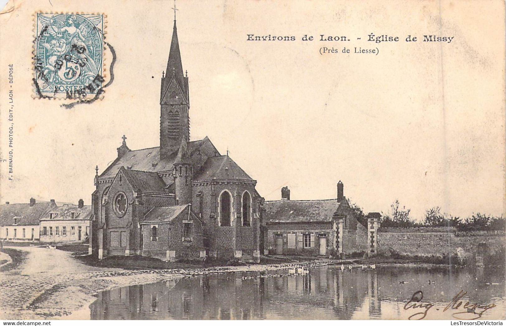 FRANCE - 02 - Environs De Laon - Eglise De Missy - Près De Lisse - Editeur : F.Barnaud - Carte Postale Ancienne - Laon