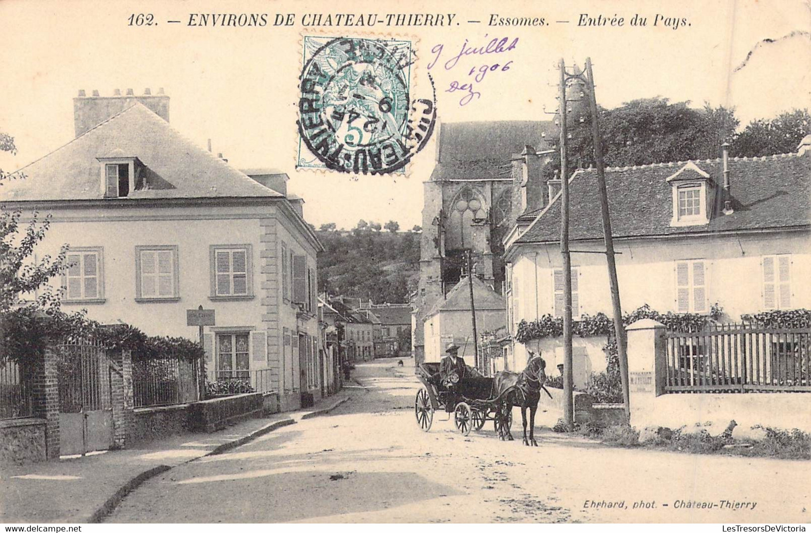 FRANCE - 02 - Environ De Château-Thierry - Essomes - Entrée Du Pays - Juillet 1906 - Carte Postale Ancienne - Chateau Thierry