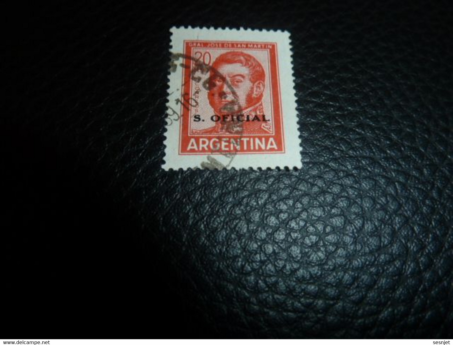 Argentina - Général José De San Martin - 20 Pesos - Servicio Official - Yt 411 - Rouge - Oblitéré - Année 1965 - - Used Stamps