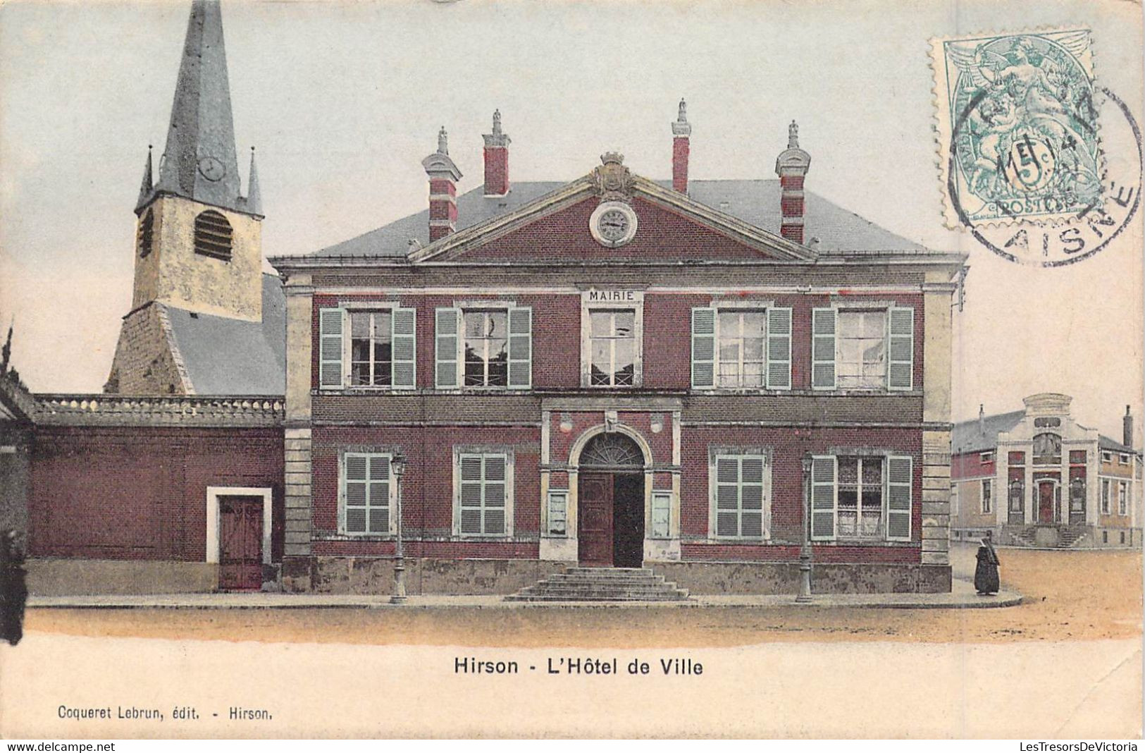 FRANCE - 02 - Hirson - L'Hôtel De Ville - Editeur : Coqueret Lebrun - Carte Postale Ancienne - Hirson