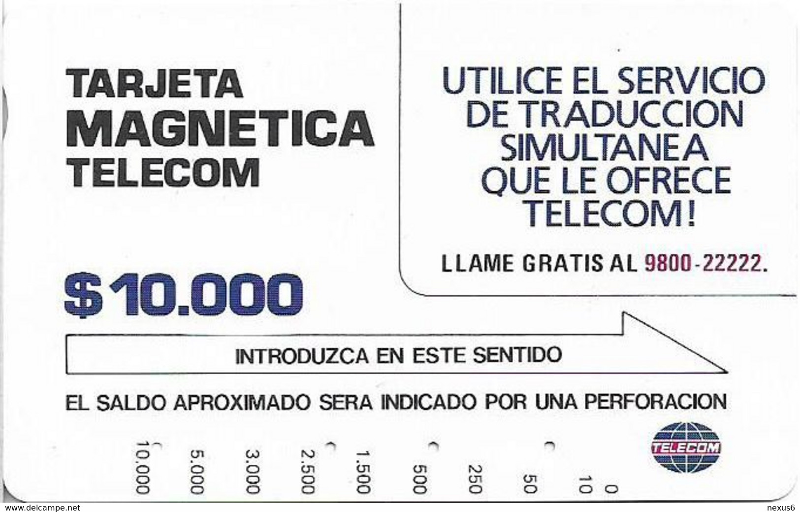 Colombia - Telecom (Tamura) - Simultaneous Translation, 10.000$Cp, Used - Colombia