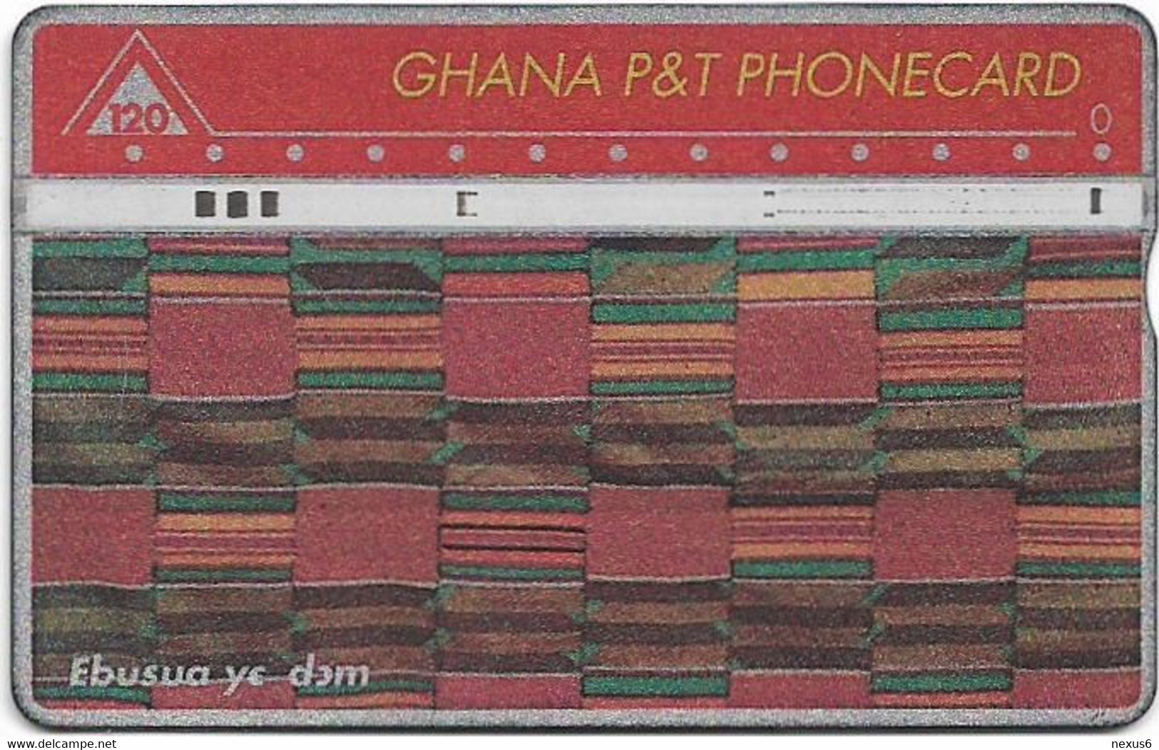 Ghana - P&T - L&G - Ebusua Ye Dom - 811B - 11.1988, 120U, Used - Ghana