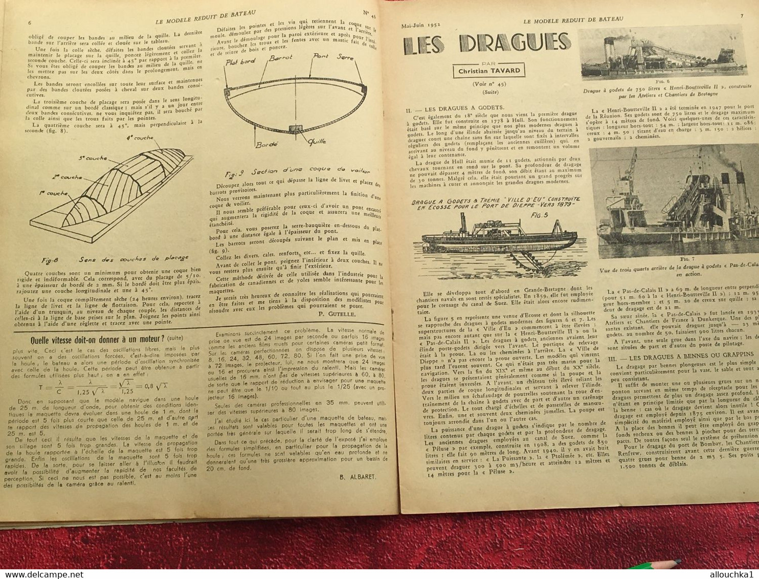 1952 Le Modèle Réduit De Bateau Livre, Revue Français  Pratique Modélisme-N°46 La Coupe Des  Vapeurs Aux Tuileries - Modélisme