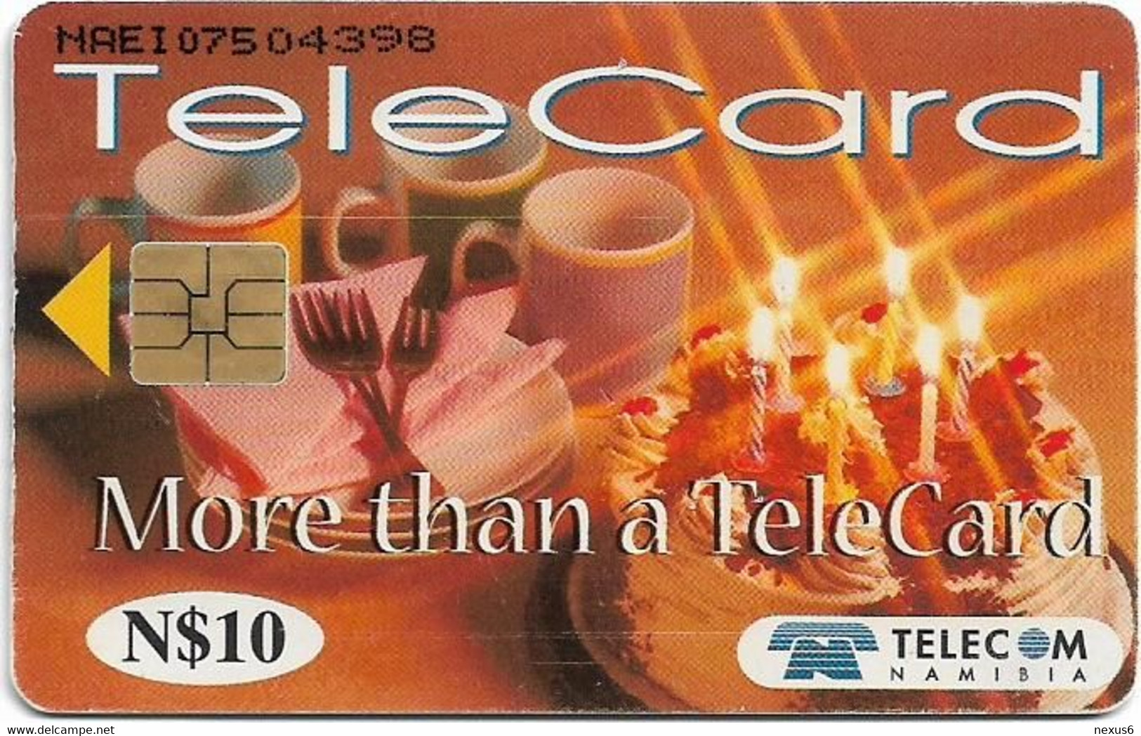 Namibia - Telecom Namibia - More Than A Telecard - It's A Birthday Card, 1999, 10$, Used - Namibië