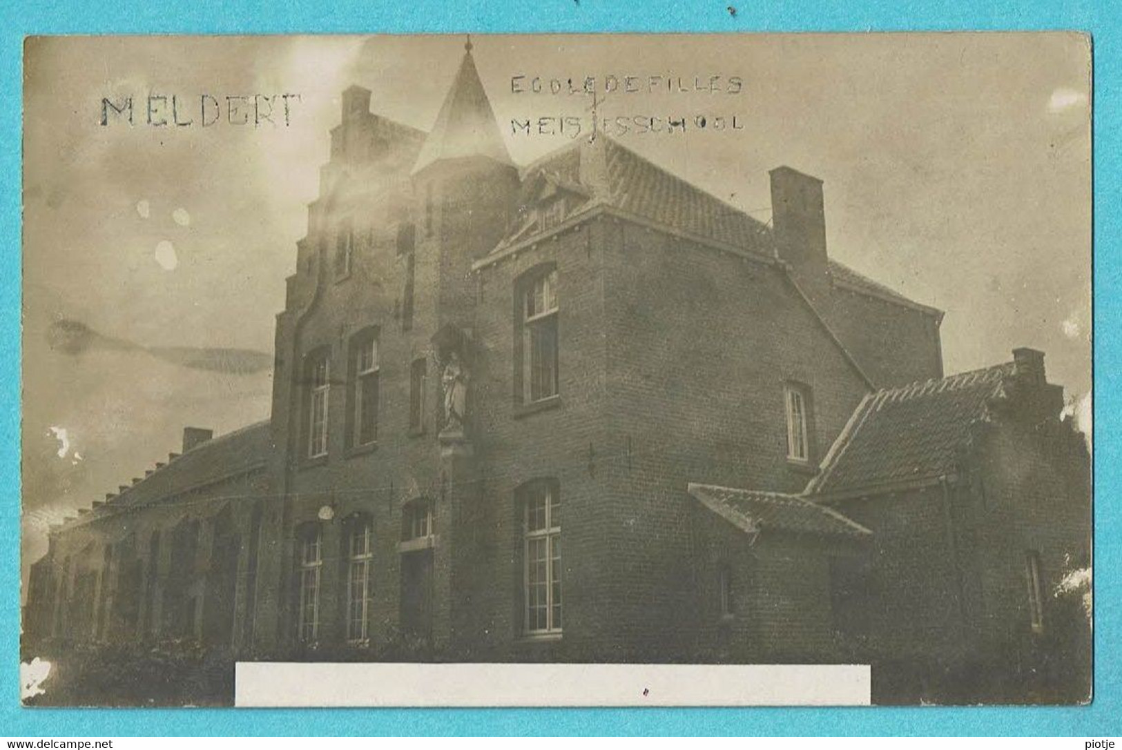 * Meldert (Lummen - Limburg) * (Carte Photo - Fotokaart) école De Filles, Meisjes School, Unique, TOP, Rare - Lummen