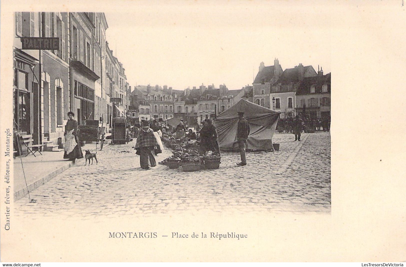 MARCHES - MONTARGIS - Place De La République - Carte Postale Ancienne - Marchés