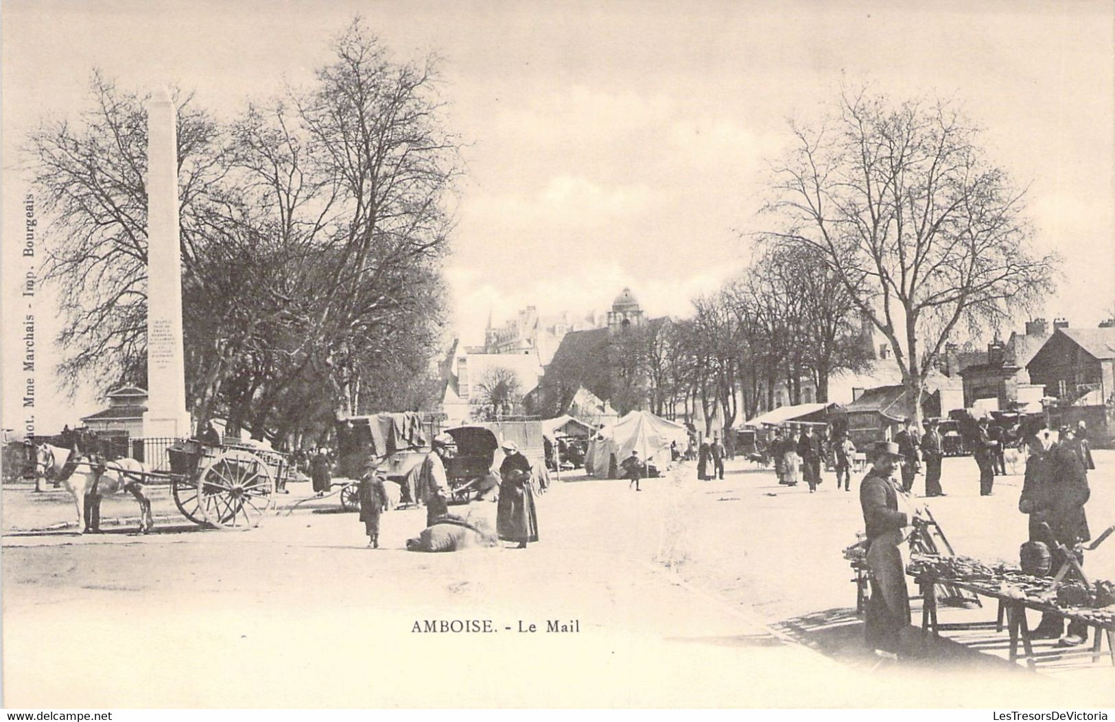 MARCHES - AMBOISE - Le Mail - Marché - Carte Postale Ancienne - Marktplaatsen