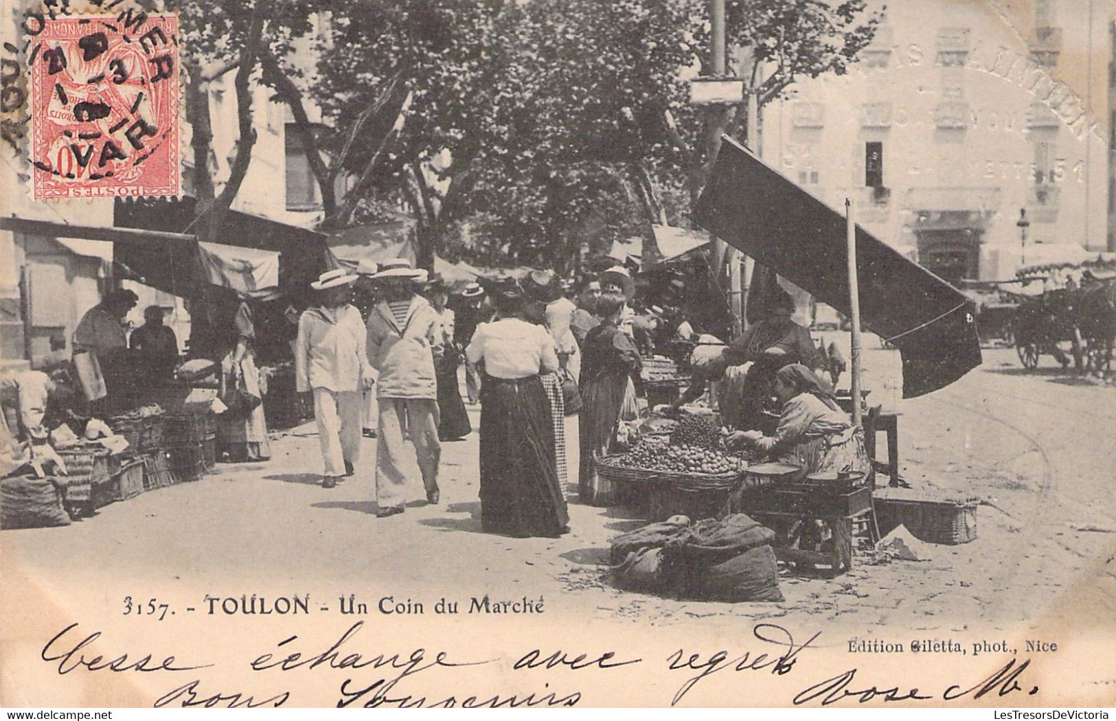 MARCHES - TOULON - Un Coin Du Marché - Carte Postale Ancienne - Mercados